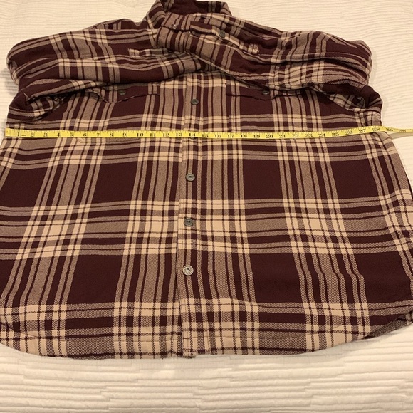 Duluth Trading Men's Flapjack Fleece-lined Relaxed Fit Shirt Jacket Burgundy 2XL - Picture 11 of 12